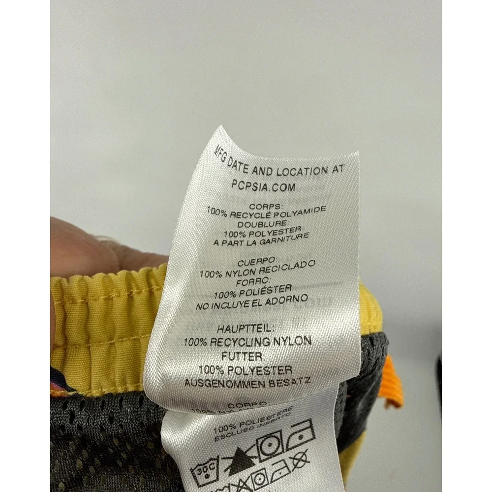 Patagonia Baggies 5 In Men XL Yellow Melon Cantaloupe Recycled Nylon Shorts